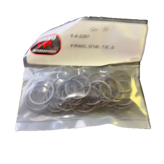 8-A-2051 P/Ring, Gt40, T/E/S Turbo International 30 Pack – a pack of rings in a clear plastic bag