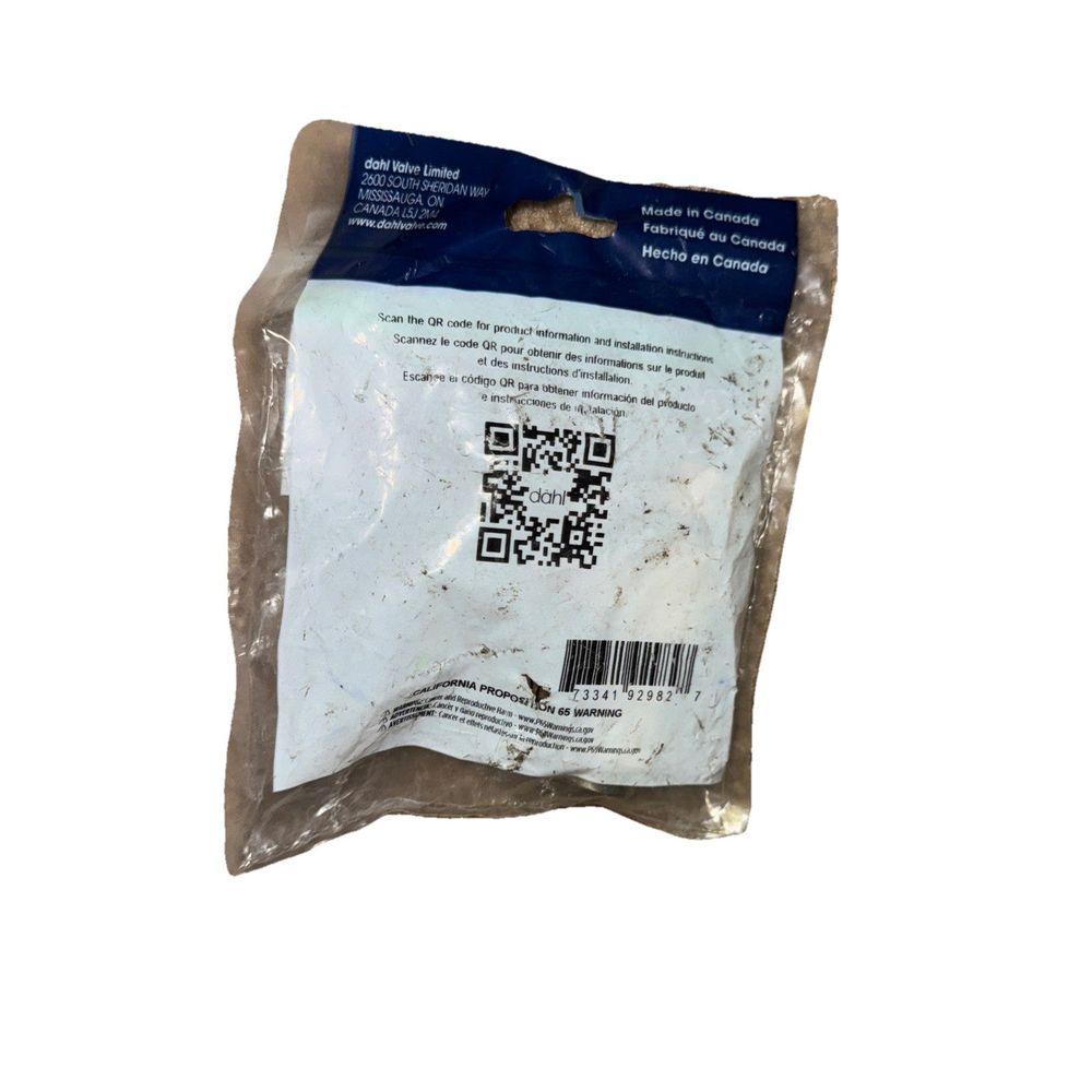 Dahl 511-FP3-31-BAG-HDUSA 1/2" x 3/8" Lead Free Brass Plated Mini Ball Valve New, DaveyDooDeals – a bag of white powder