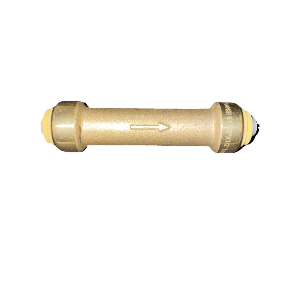 1 PC XFitting 1/2" x 1/2" Push Fit Check Valve – a brass fitting for a pipe