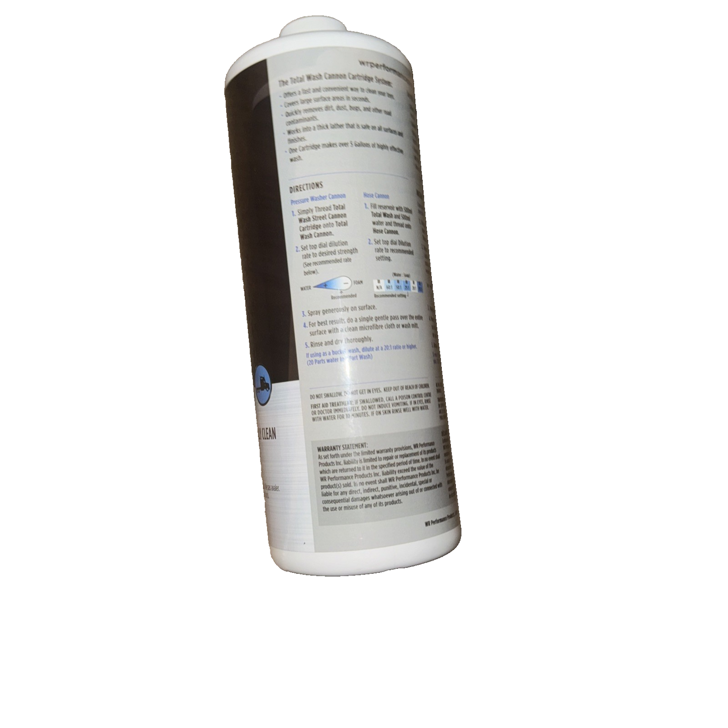 Total Wash STREET Cannon Cartridge, 32oz (1qt) Concentrate by WR Performance