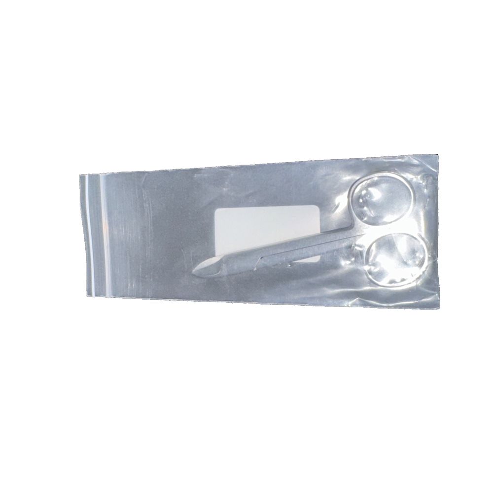 Allure Ortho Cb-100 Crown & Bridge Scissors Straight – a silver metal key with a white key