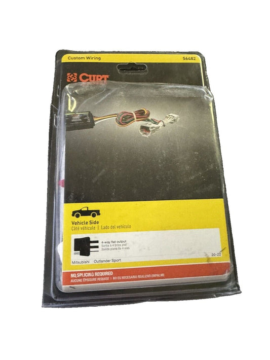 Aries Automotive 56482: T-Conn Mitsubishi Outlander, CURT – a black and yellow card with a white background