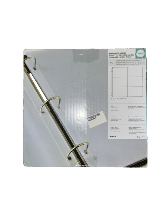 12X12 Page Protectors, 6-4X6 Pockets (50 Pack) (Open Box)