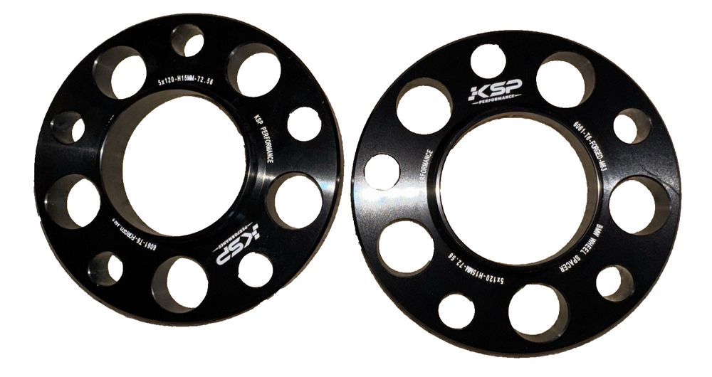 KSP 5X120mm Wheel Spacers, 2PCS 15mm Hubcentric Forged Spacer for E36 E46 E90 E9 – 2 5mm wheel spacer pair