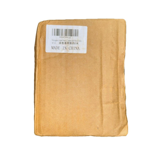 Meyoppm Corten Steel Garden Edging 5.5"x16.4' (Rusted By Design) – a brown paper bag with a barcode label