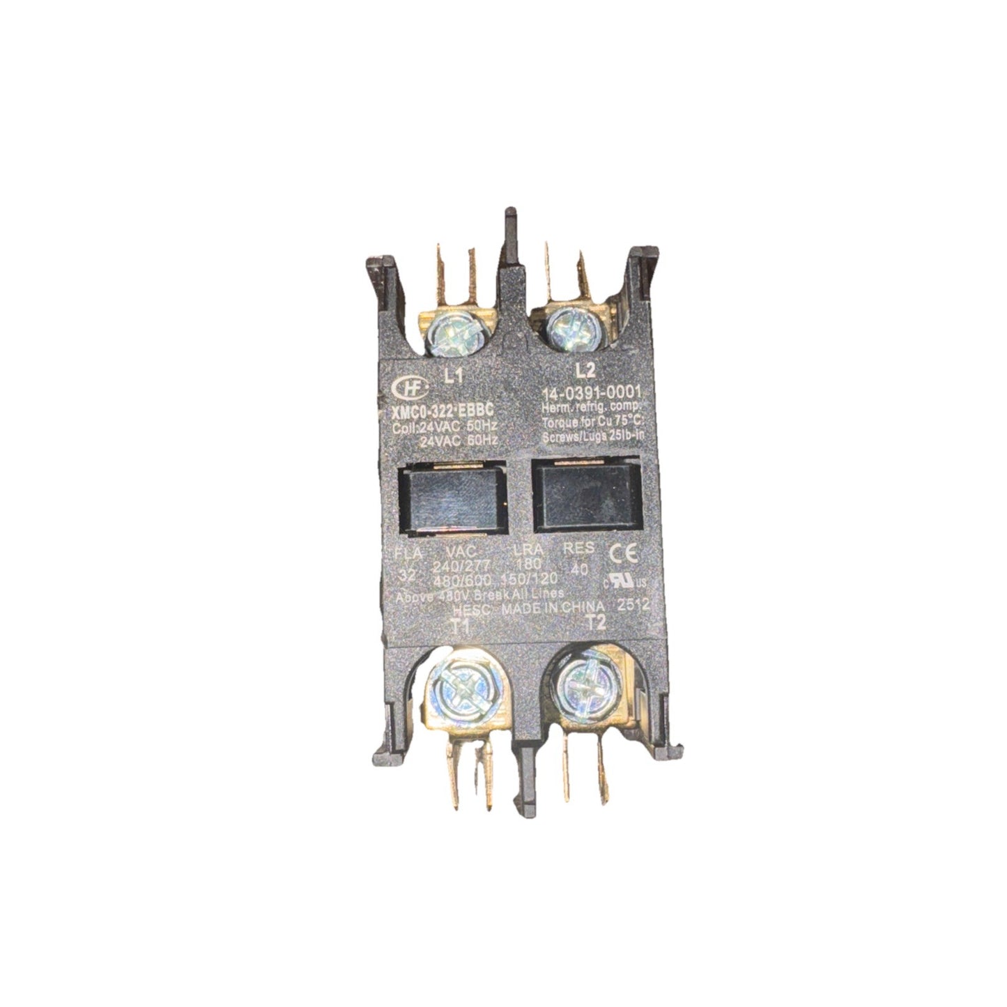 American Zettler, Inc. XMCO-322EBBC, Definite Purpose Contactor 32A 2-Pull 24V C