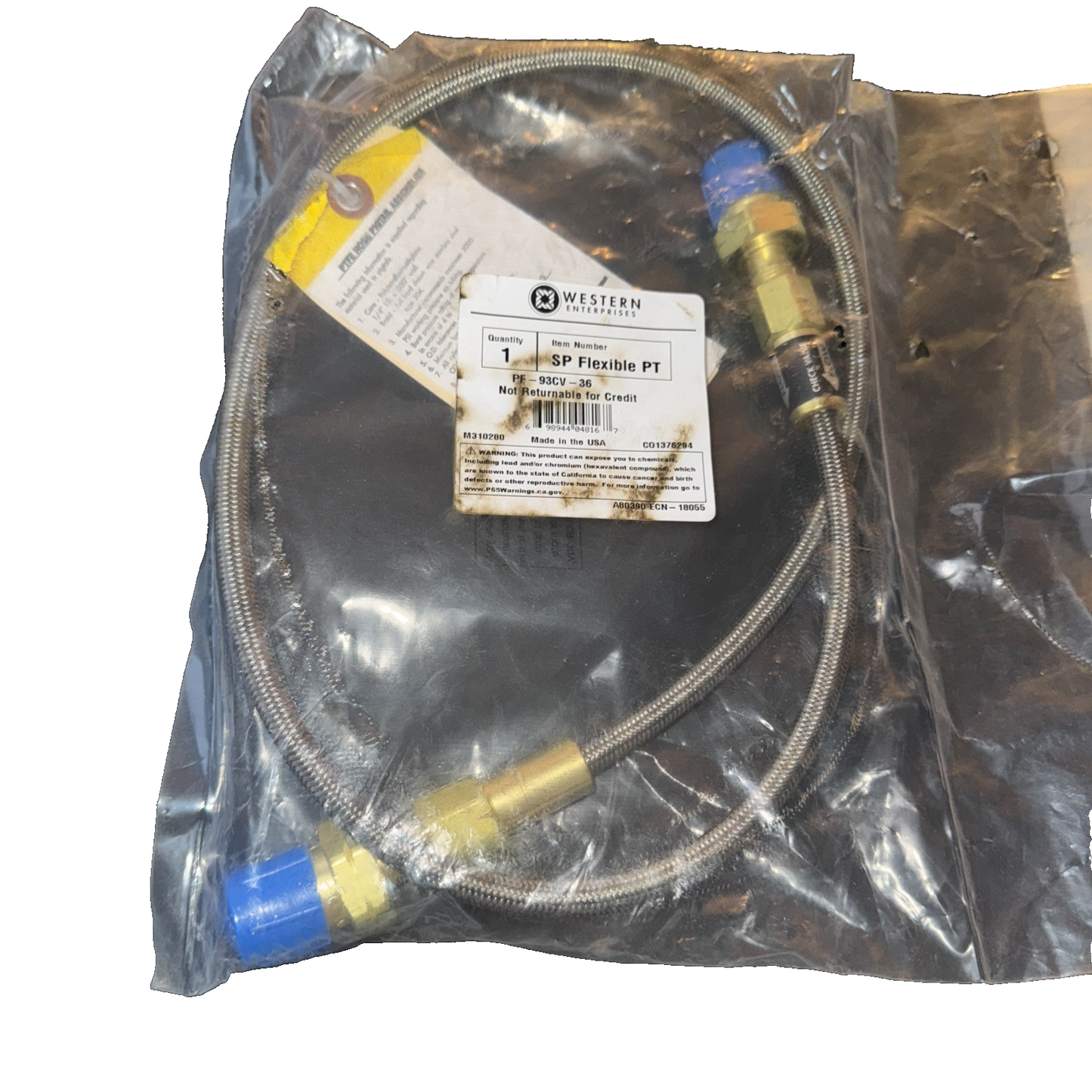 WESTERN ENTERPRISES SP Flexible PT Hydraulic Pipe Hose Pigtail Assembly