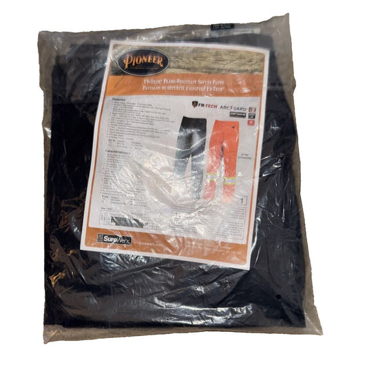FR-Tech® 88/12 - Arc Rated 7 oz Safety Pants - Navy - 36x30, DaveyDooDeals – a bag of black plastic bags with a white label