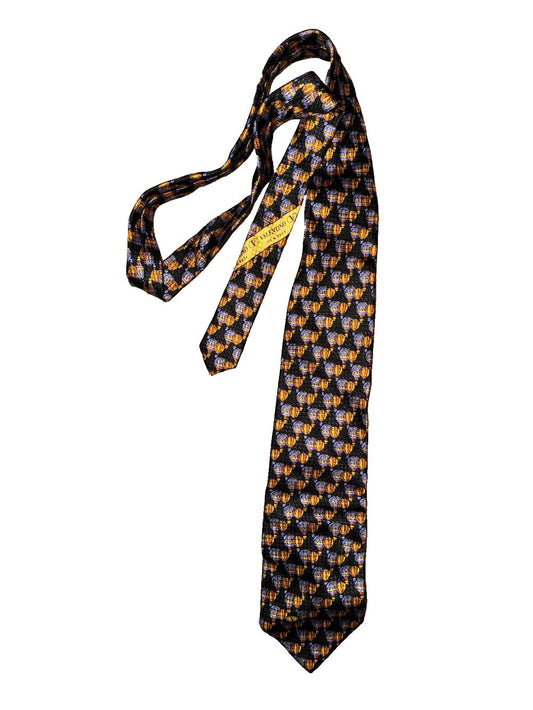 Vintage Valentino Cravatte Tie Made In Italy – a tie with a pattern of cats on it