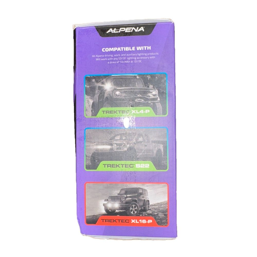 Alpena Wired Install Kit – a box of three different types of truck tires