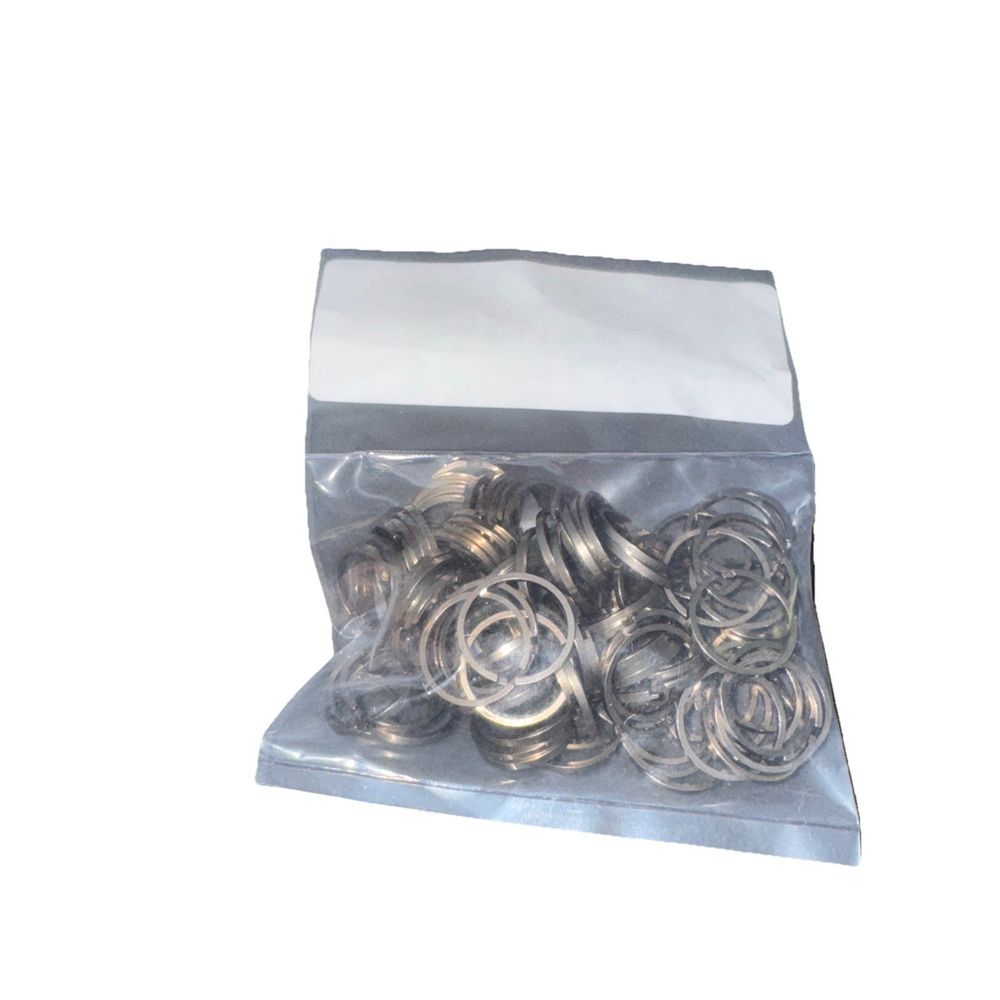 8-B-7157 PR, H3, Step-Gap, C STD 100 Pack Turbo International – a bag of silver metal rings