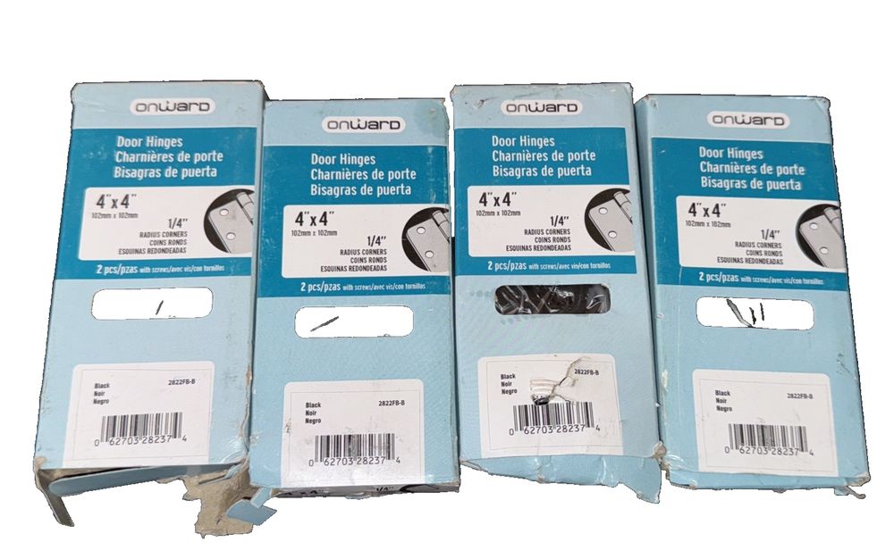 Richelieu Hardware 2822FBB Onward Full Mortise Butt Hinge, (2 Pack), 4 Boxes – four new o - lod cable connectors