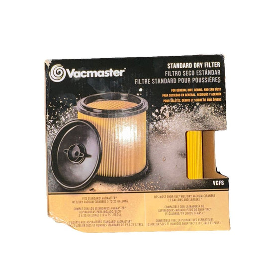 Vacmaster Standard Cartridge Filter and Retainer VCFS – vcm - 010 - vcm - 010 - 010 - vcm - 01