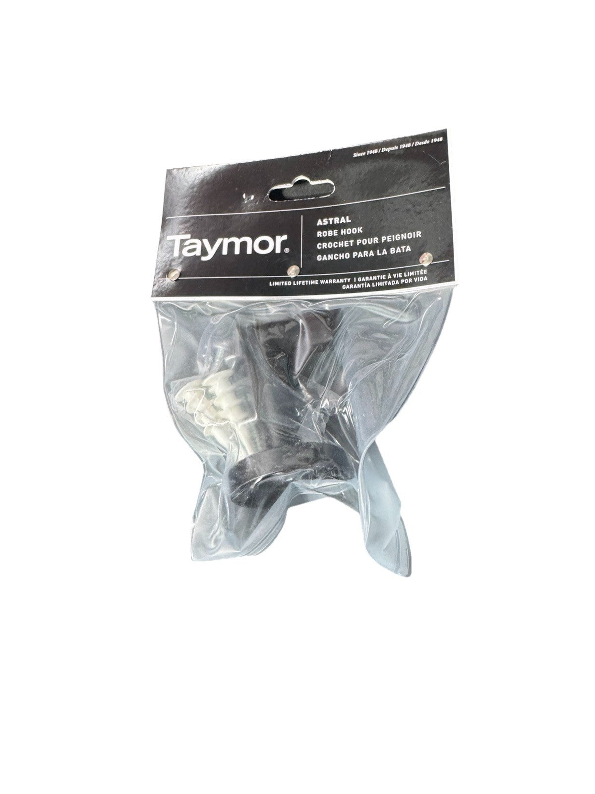 Taymor Astral Single Robe Hook Matte Black