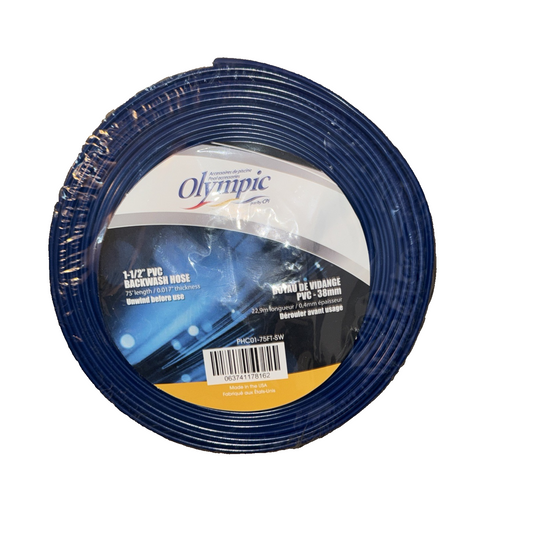 Olympic 1-1/2" PVC Backwash Hose 75'