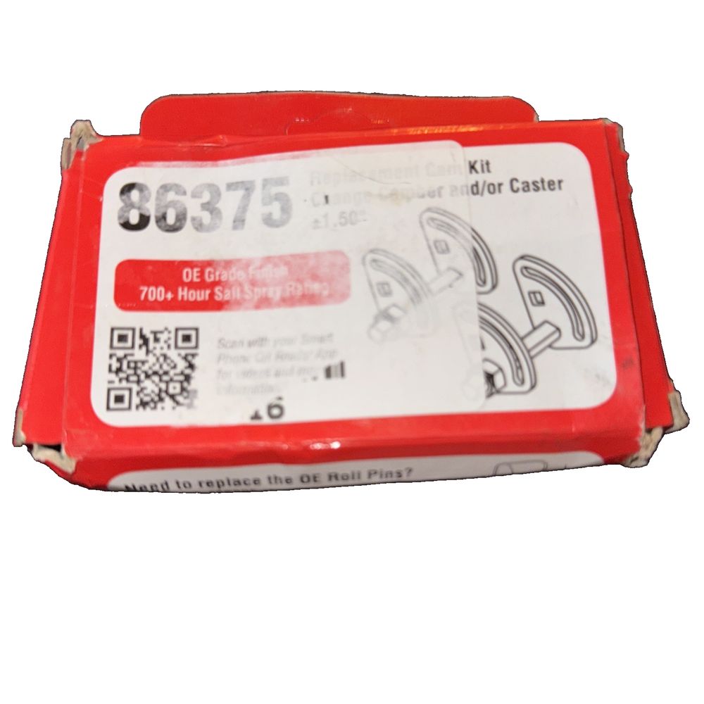 Specialty Products Company 86375 Camber/Caster Kit for GM Truck – a red plastic box with a white label on it