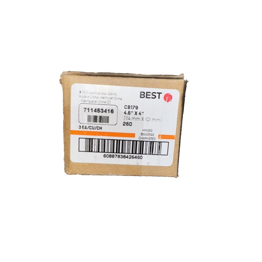 Door Hinges CB179 4.5"x4" 711453416 3 Pack, Best Hinges – the box of the new epstx - 4x