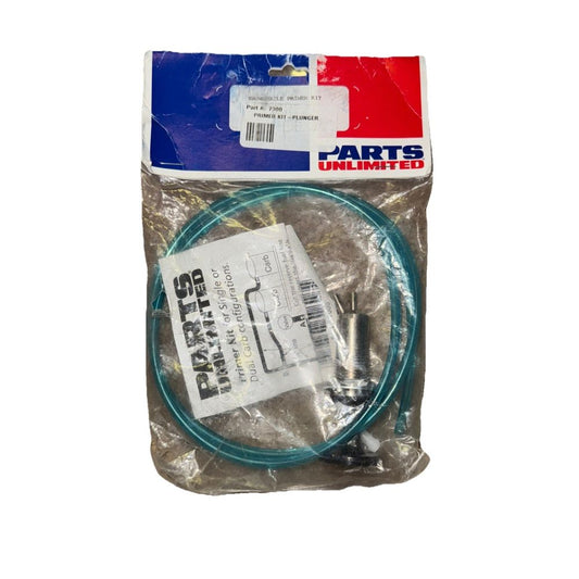 SNOWMOBILE PRIMER KIT PARTS UNLIMITED 7000 – a packaged package of a blue and white hose