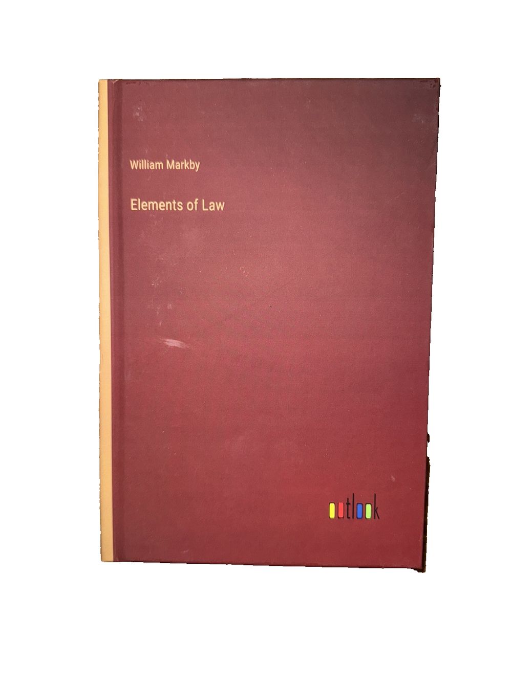 Elements of Law, DaveyDooDeals – a book with the title written in gold on it