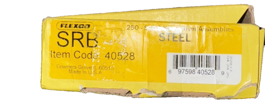 1 Box of Flexco - 40528 - SRB Rivets 250 Total