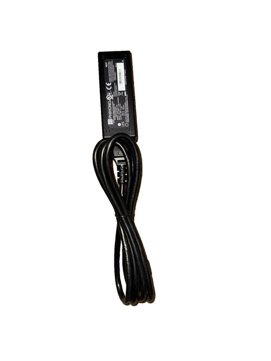 Single Port Power Over Ethernet POE15M-1AF PHIHONG – a black power cord with a white background