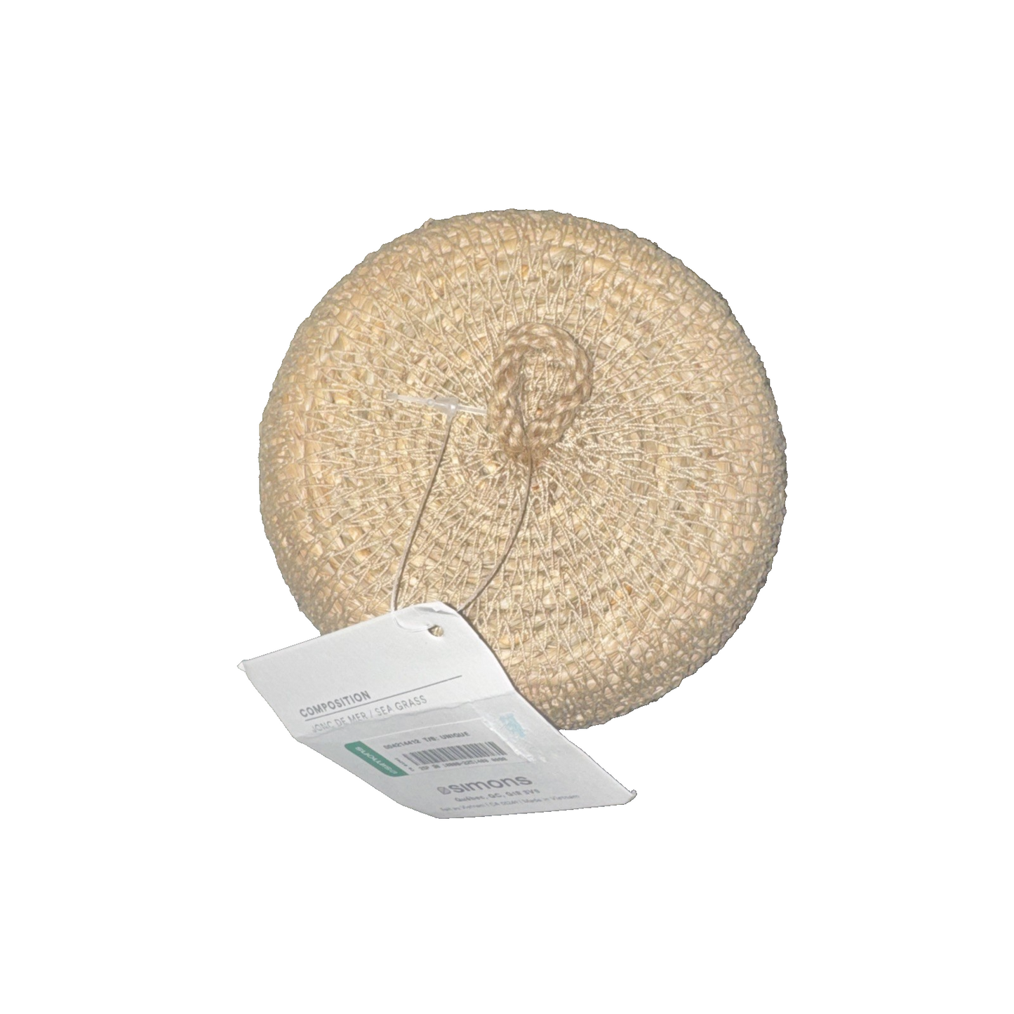 Simons Wicker Style Sea Grass Basket Desk Bowl With Lid