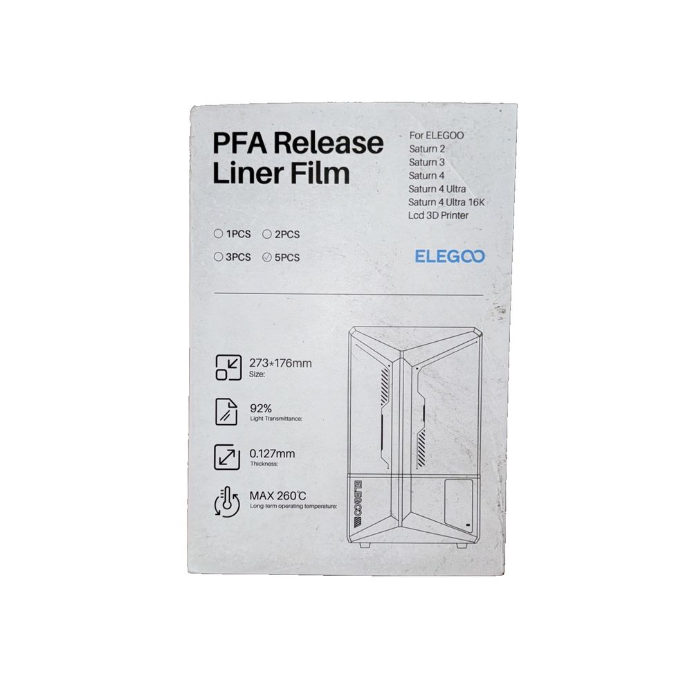 PFA Release Liner Film 5 PCs 273x176MM Elegoo – therme lf - eq - eq - eqq - eqq