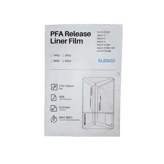 PFA Release Liner Film 5 PCs 273x176MM Elegoo – therme lf - eq - eq - eqq - eqq
