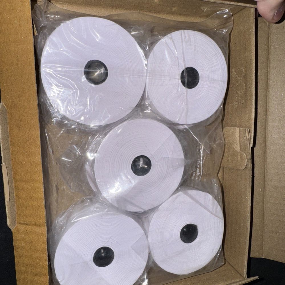 Ticker Timer Tape, 164' (50 Meters) Of Paper Tape, pack/10, Eisco – a box of toilet rolls