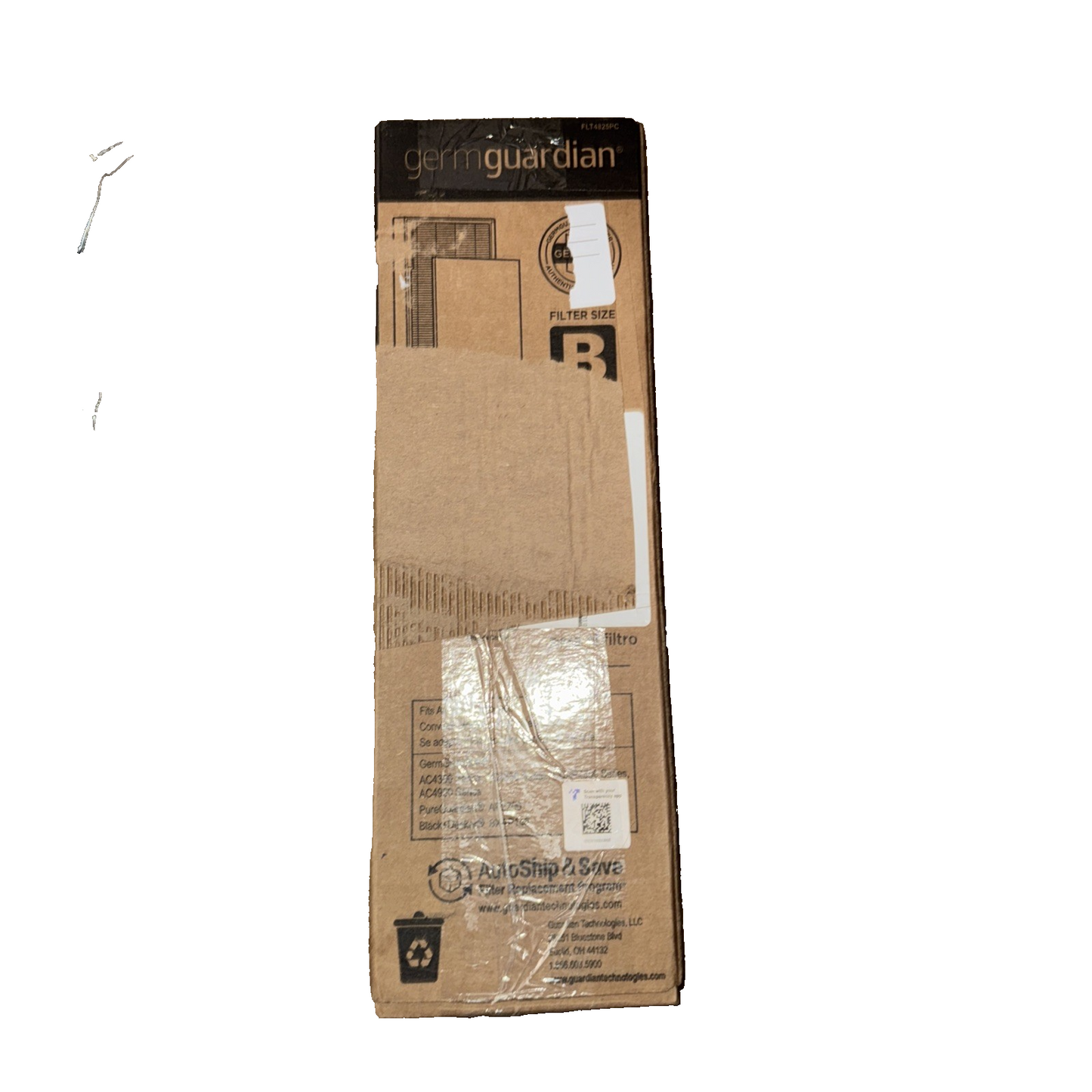 GermGuardian FLT4825 HEPA Genuine Replacement Air Filter - Black