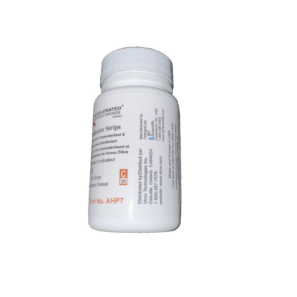 AHP7-S Virox PREempt Test Strips – a bottle of white medicine pills