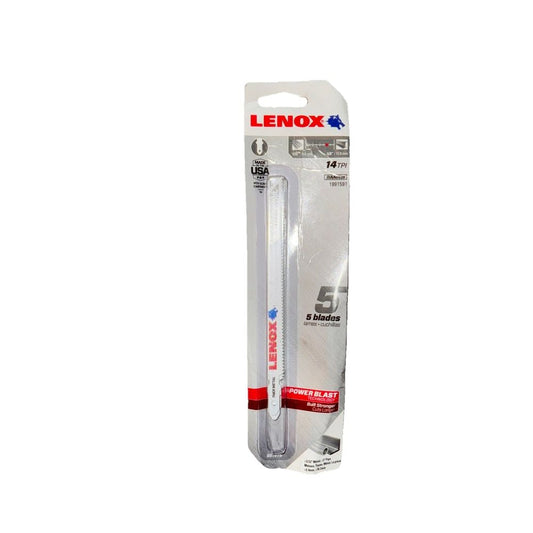 LENOX Tools 1991591 14 TPI T-Shank Jigsaw Blade Set, 5-Piece – len 5mm long straight blade