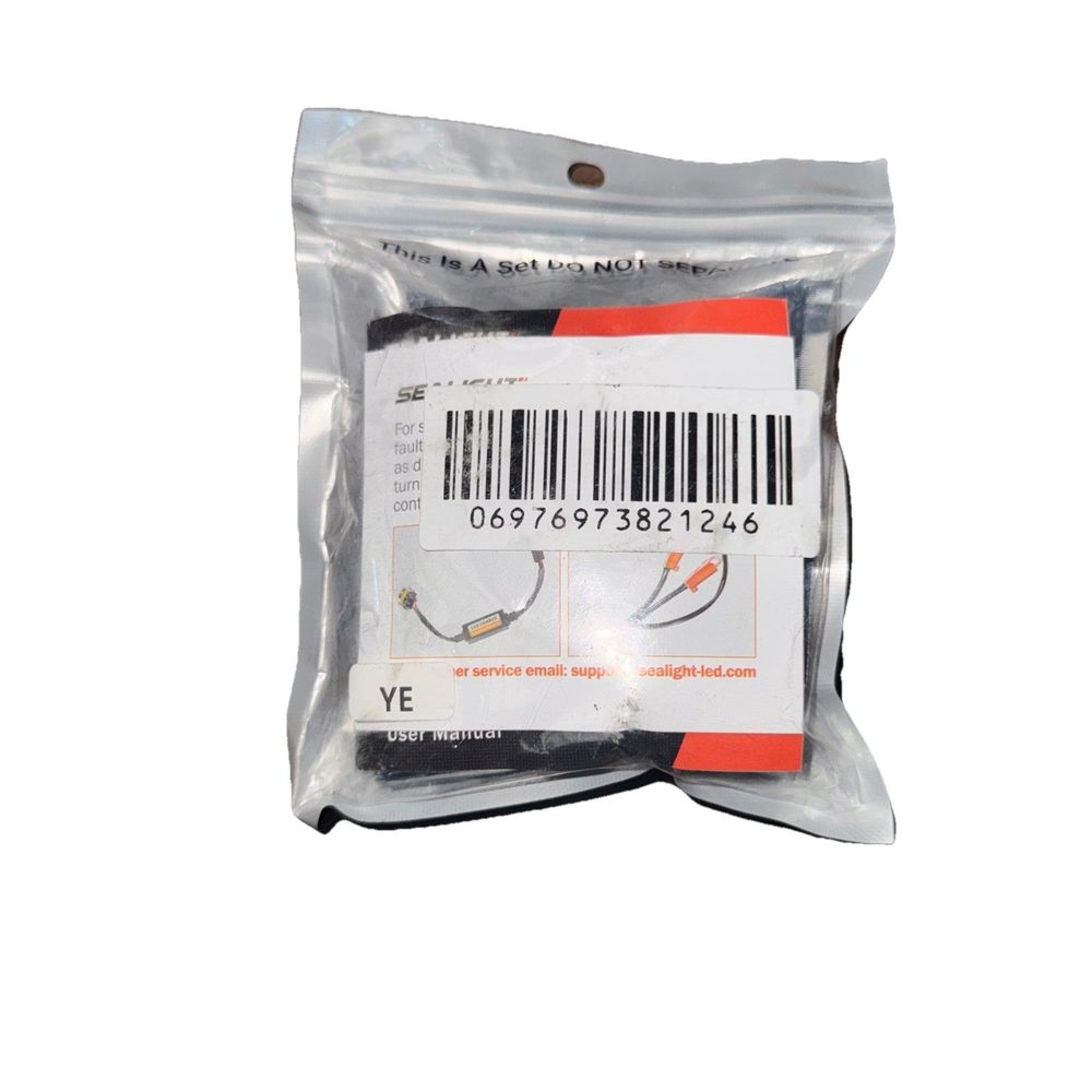 SEALIGHT F1S H11 H8 H16 LED Fog Light Bulbs, AmberYellow 12000LM 2 Pack – a bag of wire wire