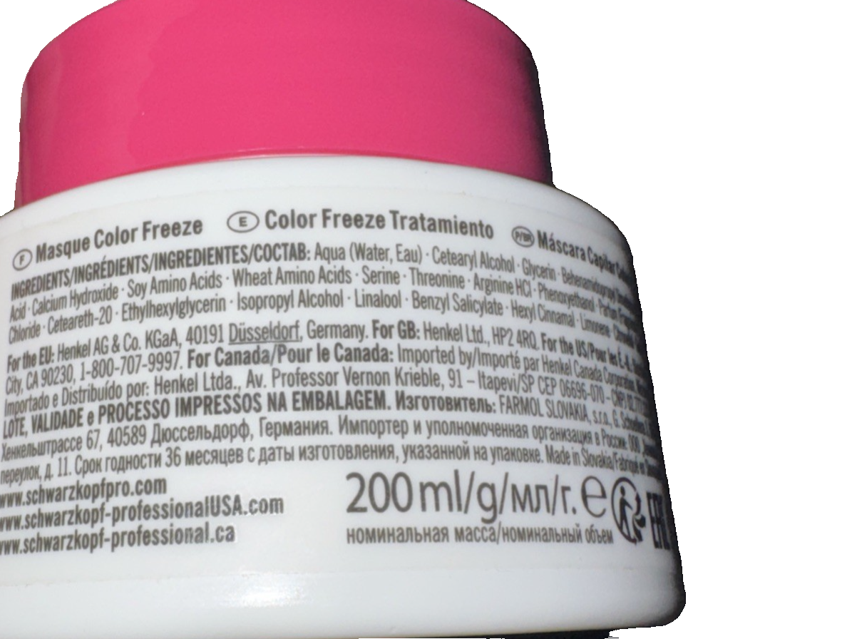 Schwarzkopf BC Bonacure pH 4.5 Color Freeze Treatment