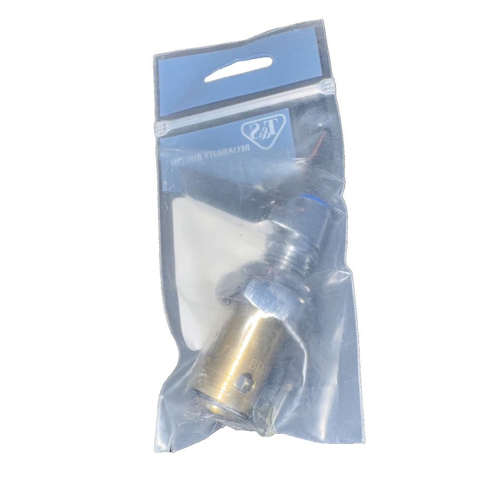 T&S BRASS ETERNA STEM ASSEMBLY - OEM -LH COLD, DaveyDooDeals – a blue plastic bag with a small metal object inside