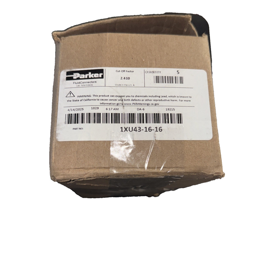 Crimp Style Hydraulic Hose Fitting - 43 Series Fittings 1XU43-16-16 5 Pack