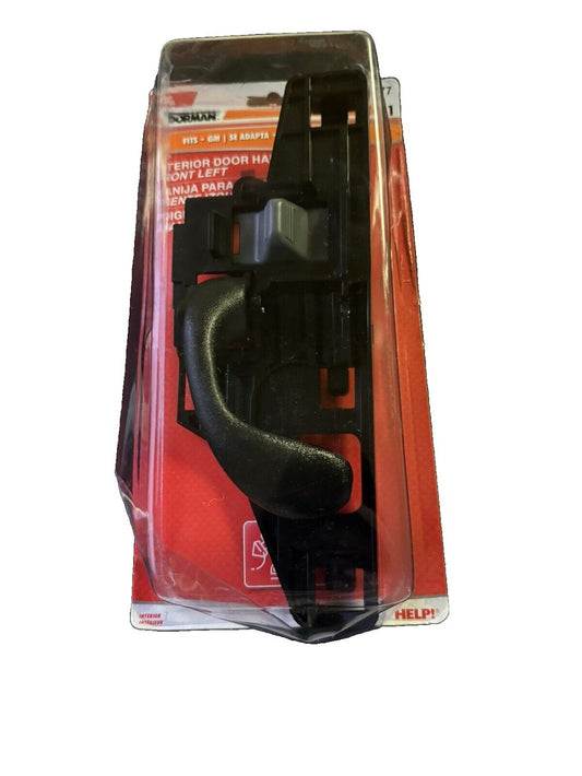 Dorman 77477 Interior Door Handle Compatible with Select Chevrolet - GMC - Oldsm – a black plastic handle with a white background