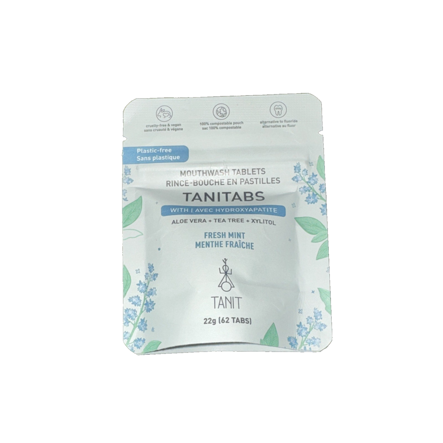 TANIT Mouthwash Tabs, Fresh Mint, 62tab pch