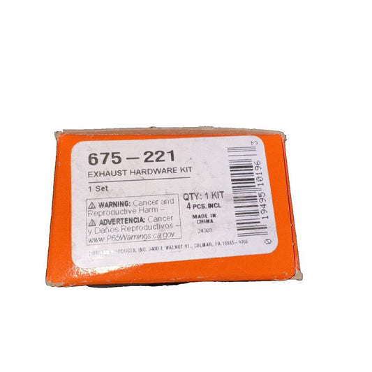 Dorman 675-221 Exhaust Bolt and Spring - (2) Springs (2) Studs – a box of orange colored paint