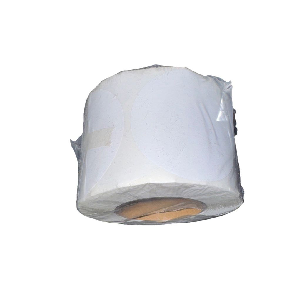 Matte Inkjet Labels 2.5" Circle for Epson TM-C3500, TM-C3400, Primera LX500, DaveyDooDeals – a white paper bag with a brown handle