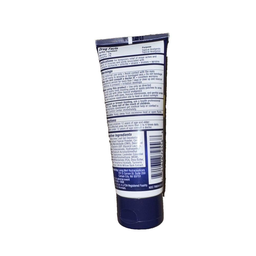 Fast-Acting, Long-Lasting, Non-Greasy Arthritis Pain Relief Cream 3 OZ, Rub On Relief – a tube of toothpass on a white background