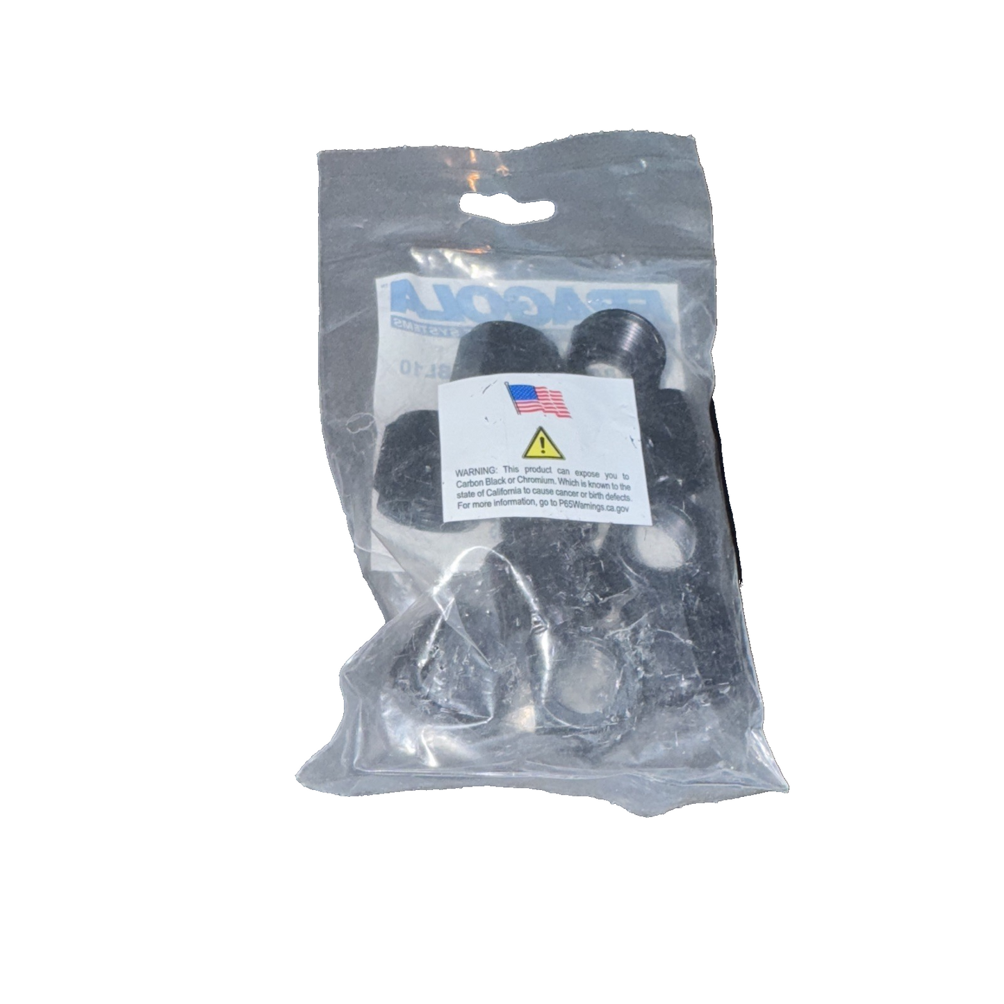 Fragola -8AN Tube Nut Black 10 Pack #481808BL10