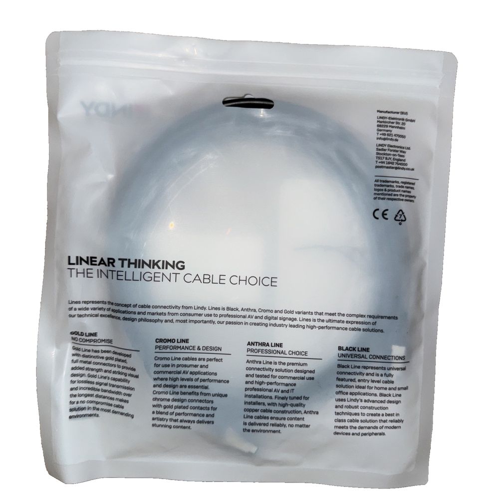 3m Cat.6A S/FTP TPE Network Cable, Black, Lindy – the thinking circle