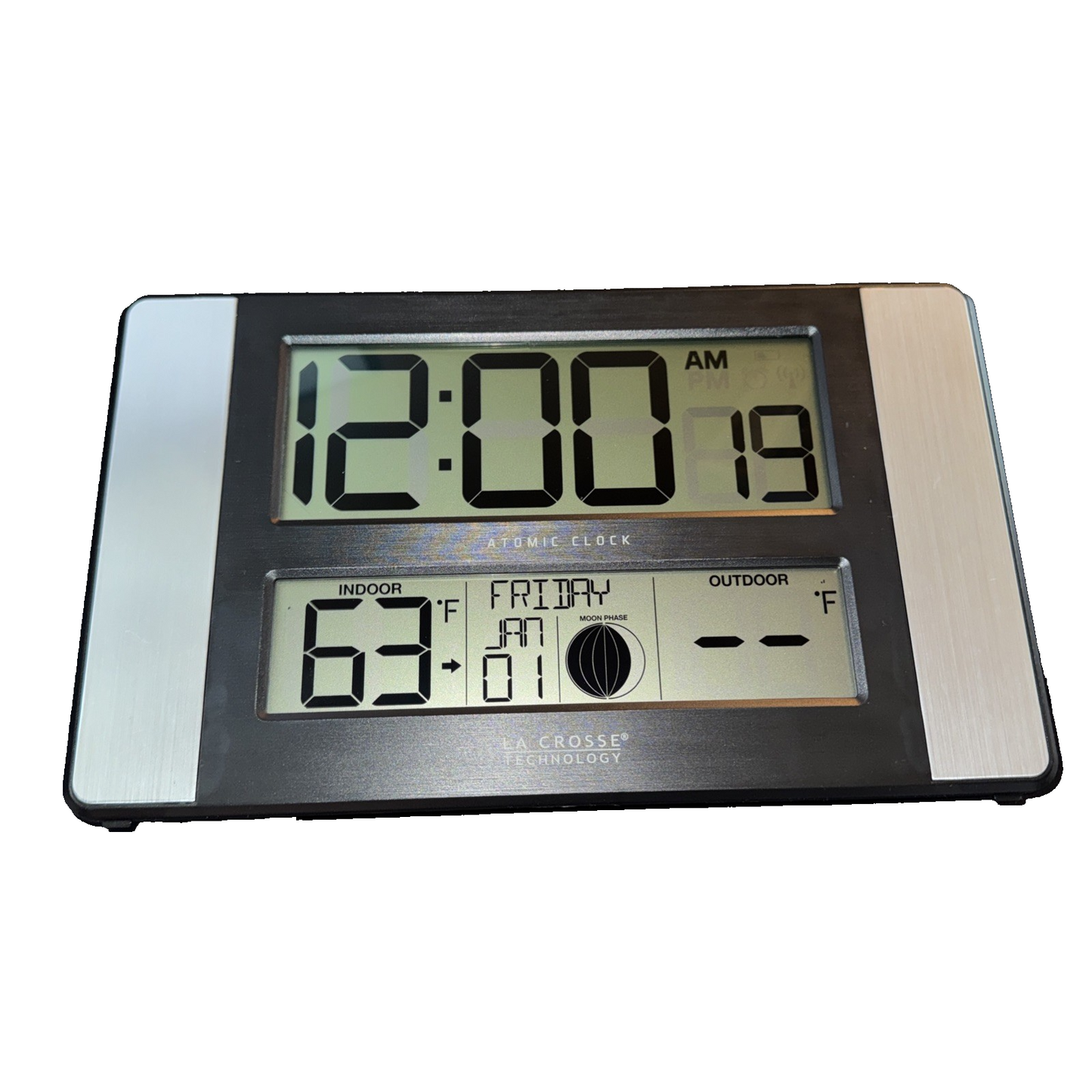 La Crosse Technology 513-1417AL-INT Atomic Clock W Outdoor Temp