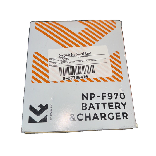 K&F Concept 2 Pack NP-F970 Battery with LED Charger, Compatible with Sony NP-F55