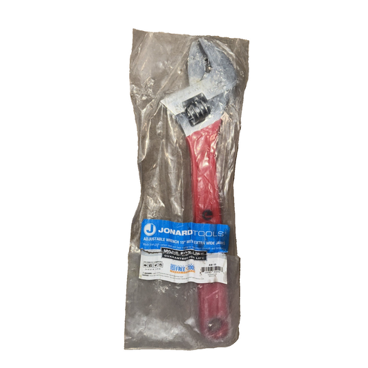 Jonard Tools AW-15 Adjustable Wrench 15" with Extra Wide Jaws