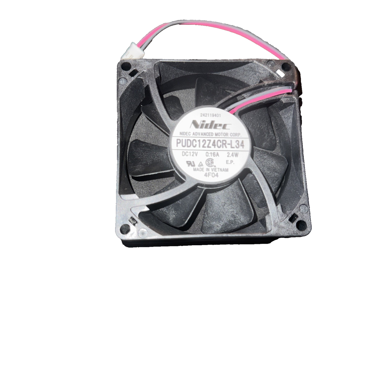 Frigidaire PUDC12Z4CR-L34 Fan