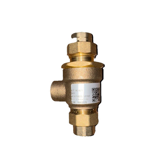 Watts 1/2 In 9DM3 CAN 1/2 Dual Check Valve With Vent (No Box) – a brass ball valve with a brass body