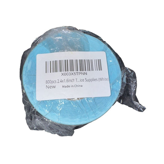 800PC 2.4"X1.6" Therlam Label Stickers 800 PCS, DaveyDooDeals – a blue plastic tape with a barcode on it