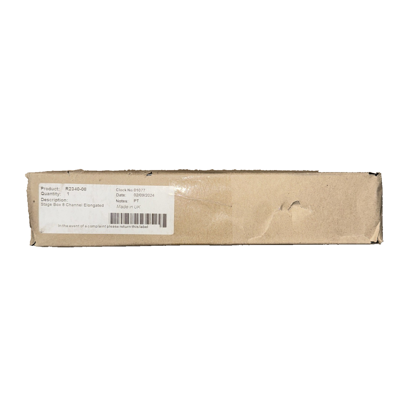8 channel stage box punched for Neutrik D-series connectors R2340-08